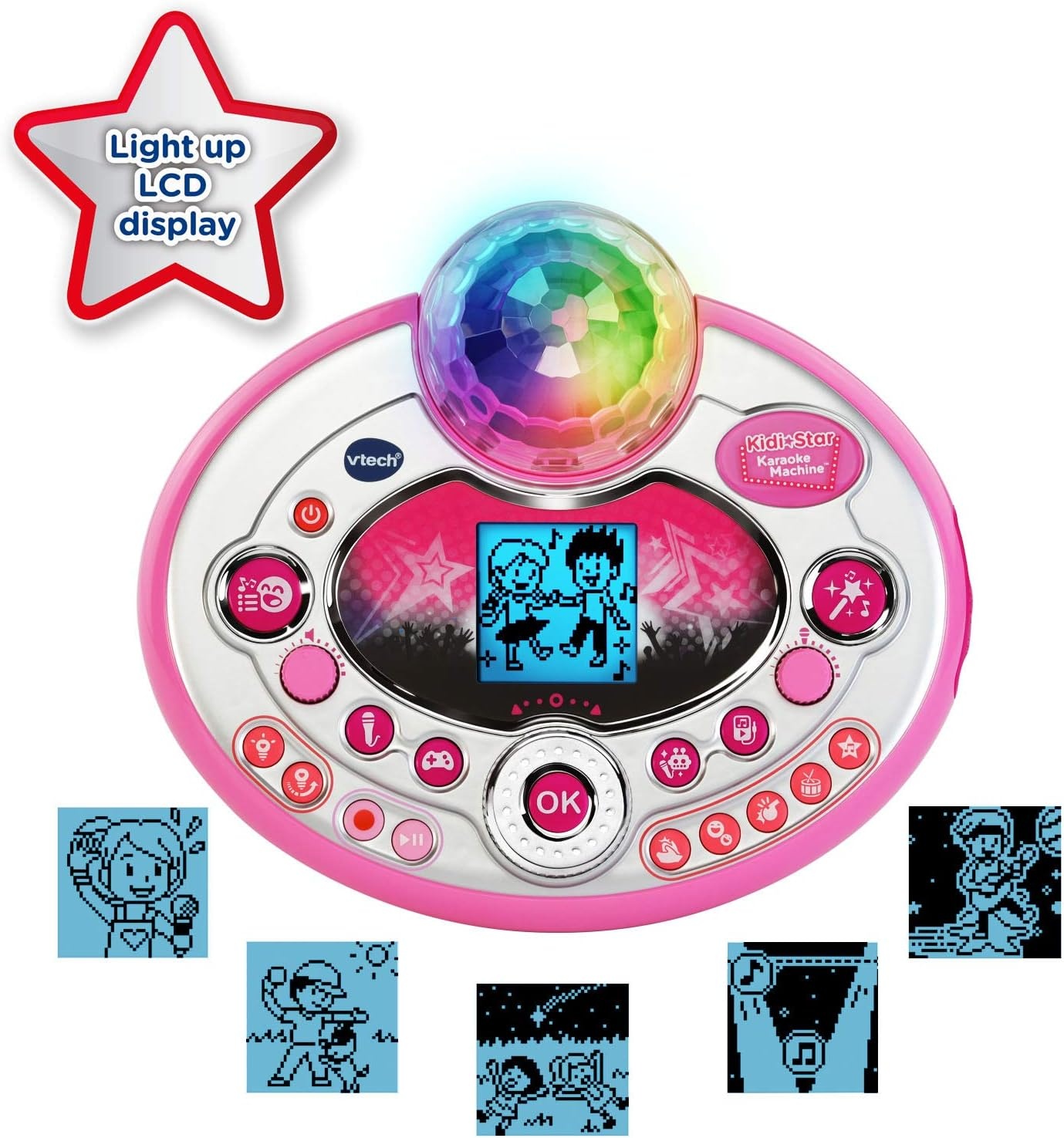 image:imageVTech Kidi Star Karaoke Machine Deluxe 2 Microphones with AC Adapter PinkPink