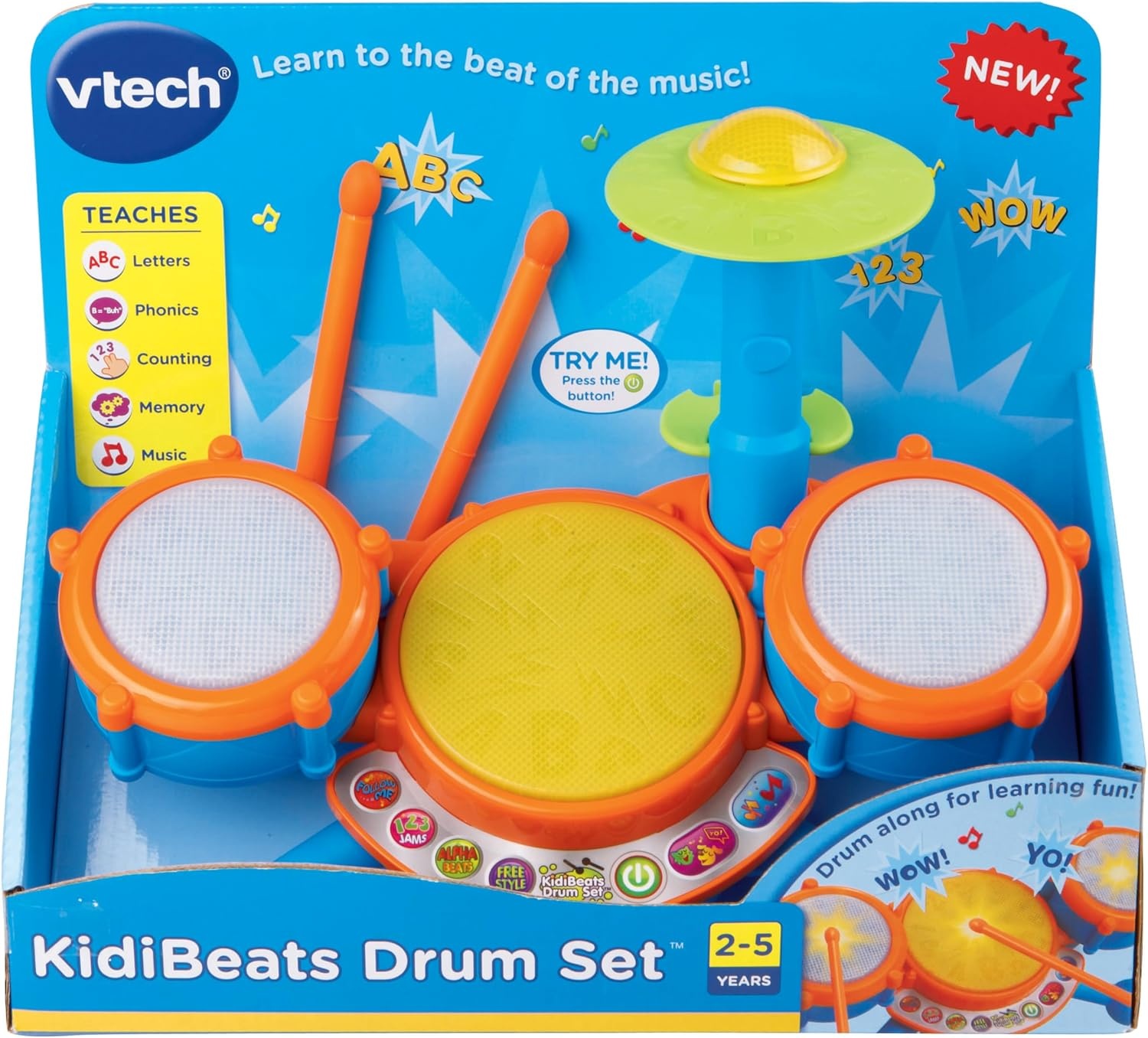image:imageVTech KidiBeats Kids Drum Set OrangeOrange