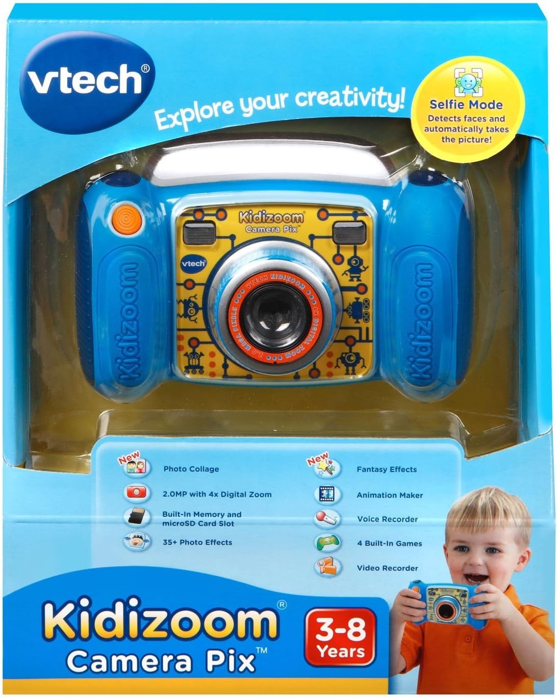 image:imageVTech KidiZoom Camera Pix Blue Frustration Free PackagingBlue Pink