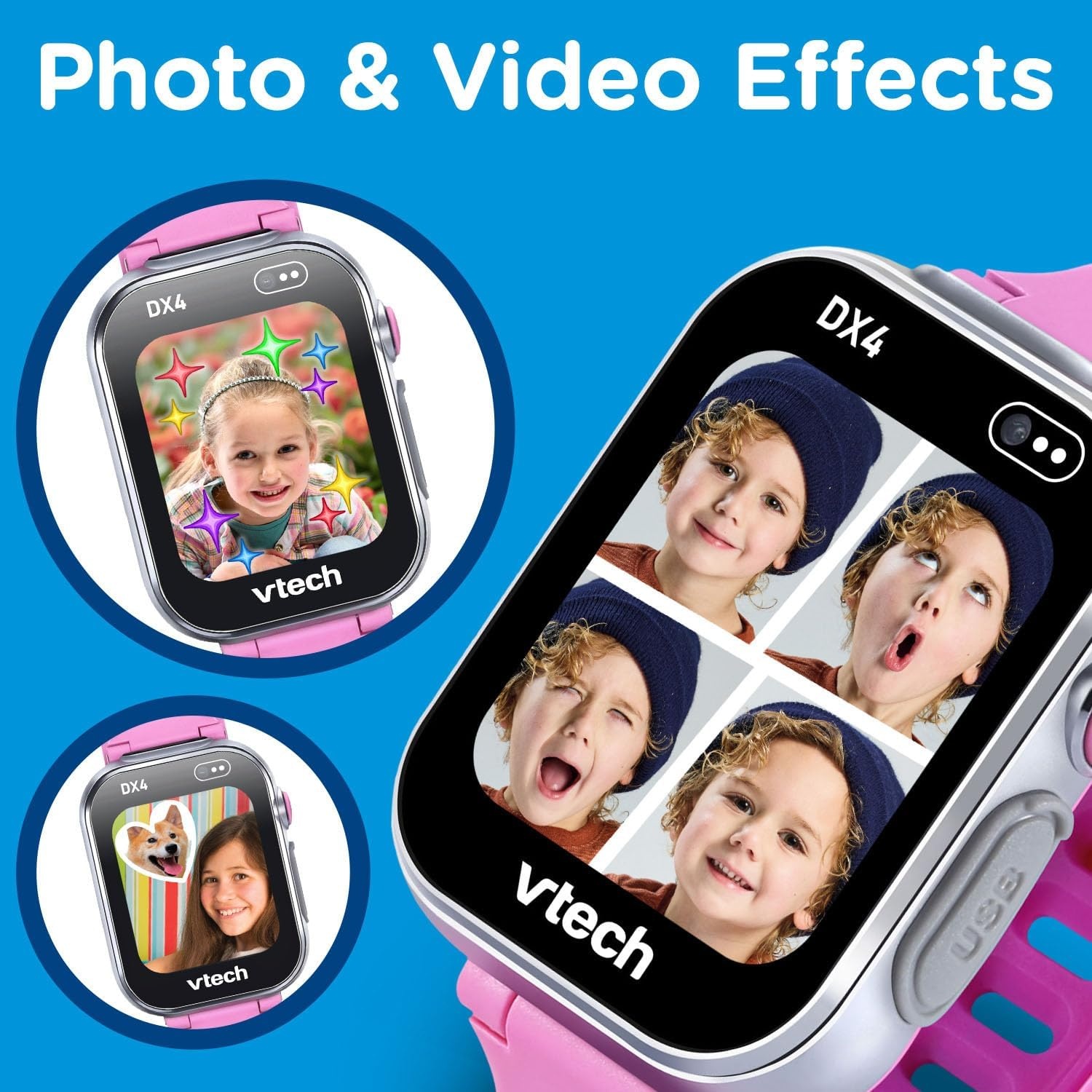 image:imageVTech KidiZoom Smartwatch DX4 BluePink