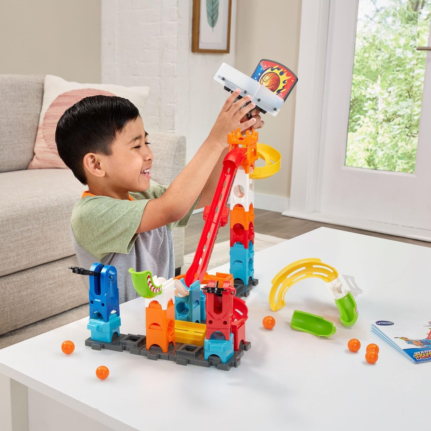 image:imageVTech Marble Rush 3Point Launch Set with Mini Basketball Hoop