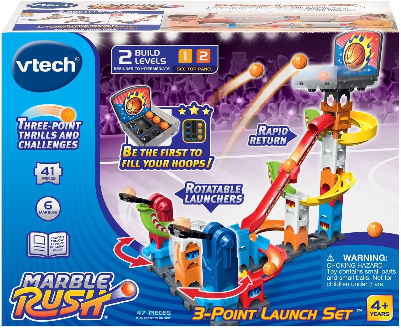 image:imageVTech Marble Rush 3Point Launch Set with Mini Basketball Hoop