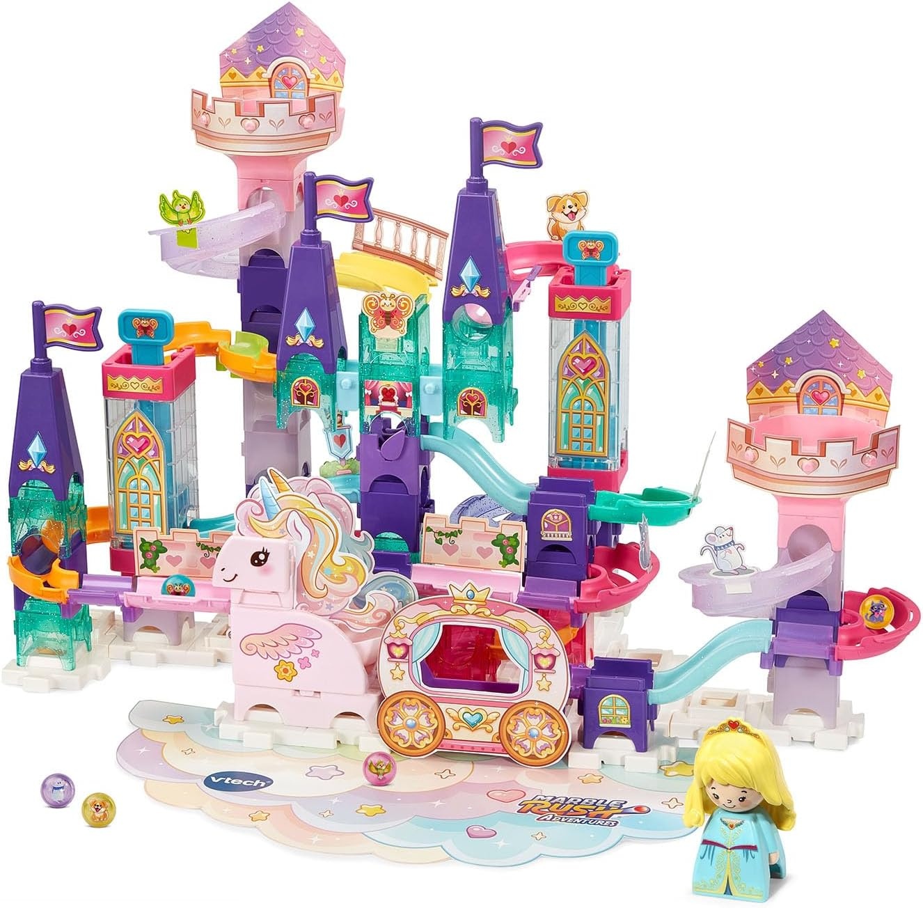 image:imageVTech Marble Rush Fairy Castle Marble Run Princess Set