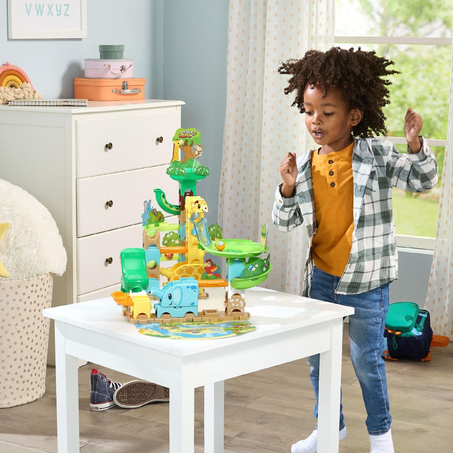 image:imageVTech Marble Rush Jungle Journey Set Preschool Marble Run Toy