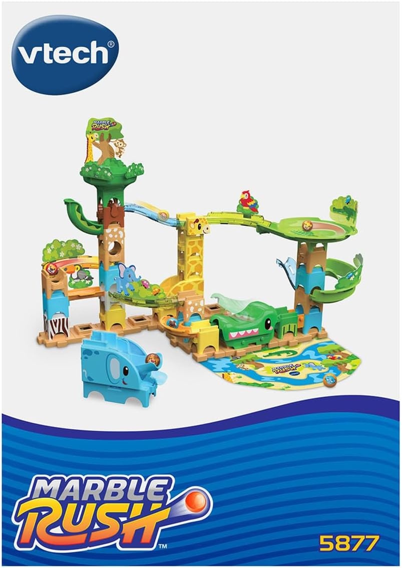 image:imageVTech Marble Rush Jungle Journey Set Preschool Marble Run Toy