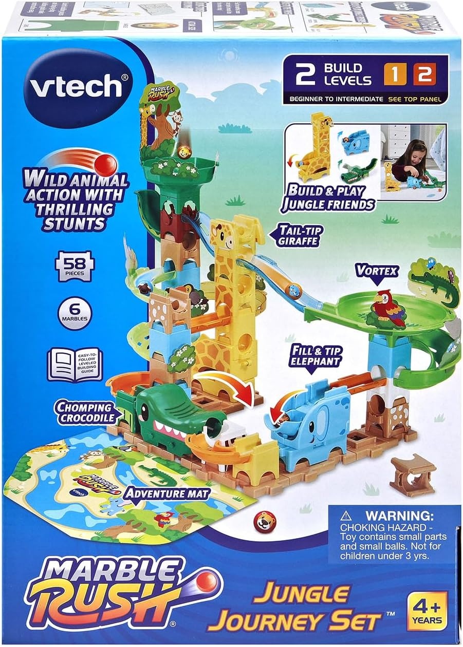 image:imageVTech Marble Rush Jungle Journey Set Preschool Marble Run Toy