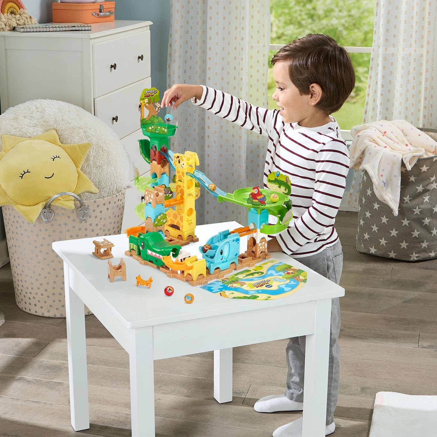 image:imageVTech Marble Rush Jungle Journey Set Preschool Marble Run Toy