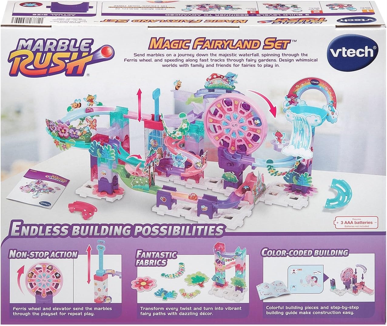 image:imageVTech Marble Rush Magic Fairyland Playset with Electronic Ferris Wheel