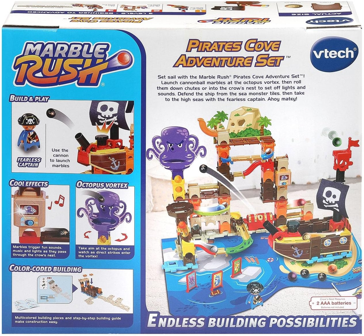 image:imageVTech Marble Rush Pirates Cove Adventure Set Marble Run Toy