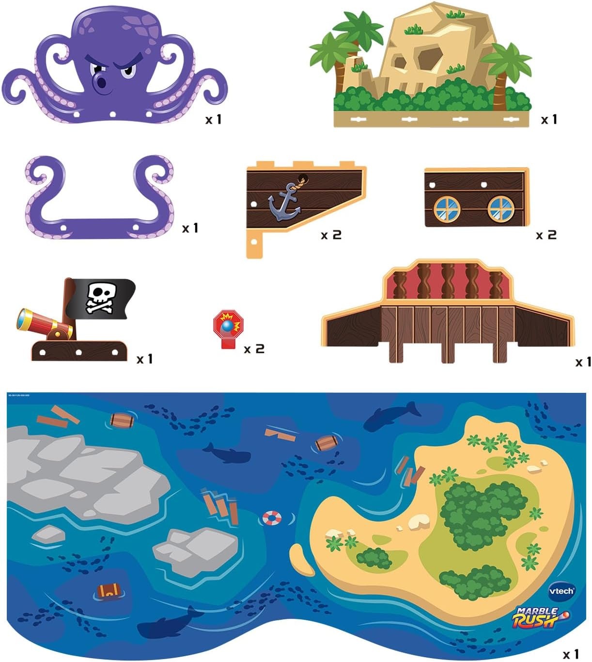 image:imageVTech Marble Rush Pirates Cove Adventure Set Marble Run Toy