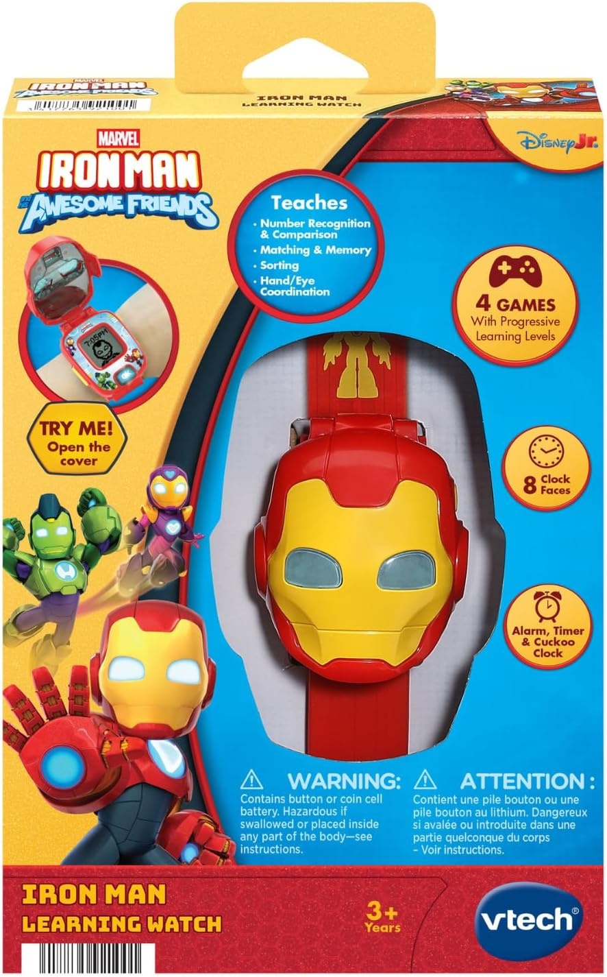image:imageVTech Marvel Iron Man and his Awesome Friends Iron Man Learning Watch Red