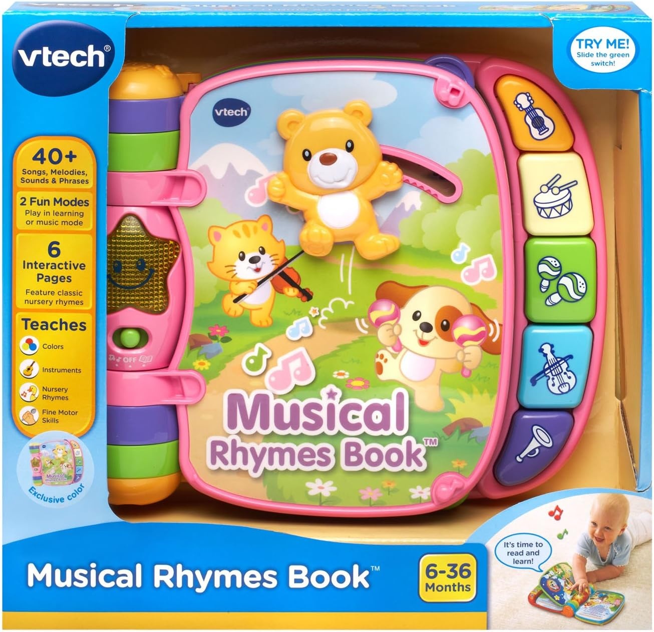 image:imageVTech Musical Rhymes Book PinkPink