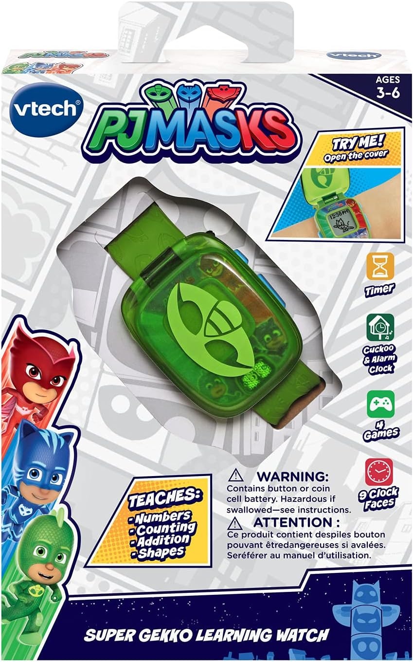 image:imageVTech PJ Masks Super Gekko Learning Watch Green
