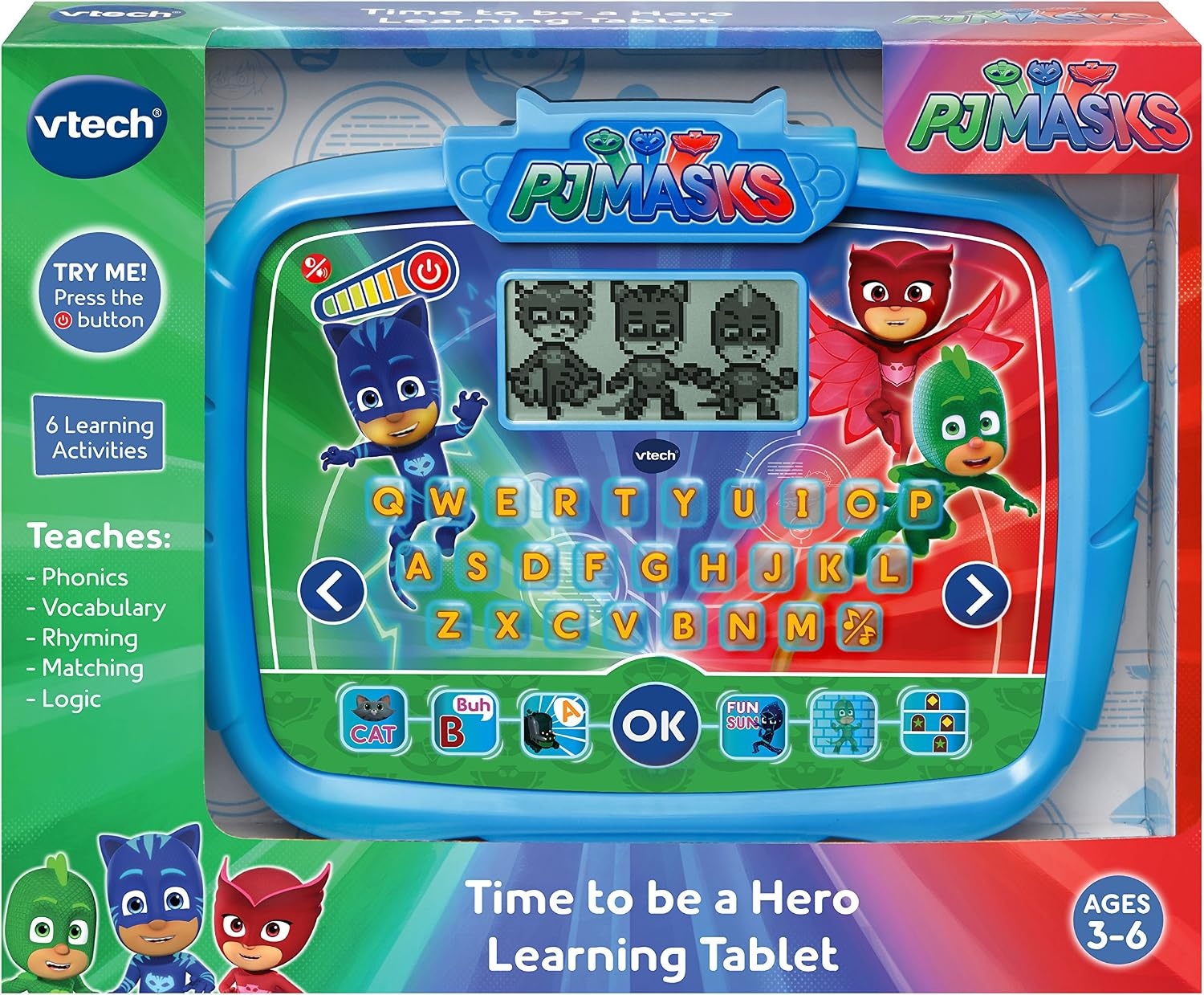 image:imageVTech PJ Masks Time to Be A Hero Learning Tablet Blue