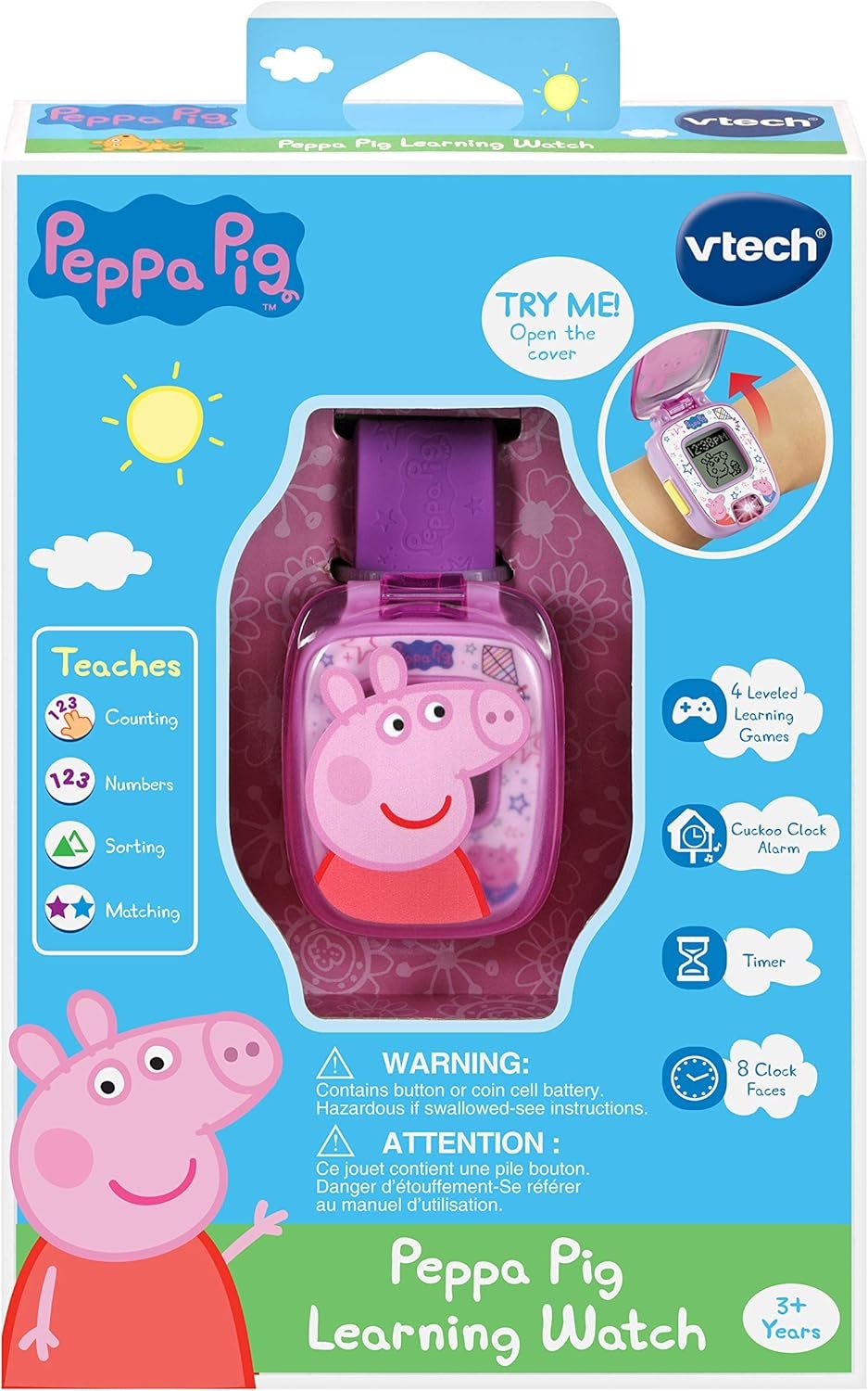 image:imageVTech Peppa Pig Learning Watch BluePurple
