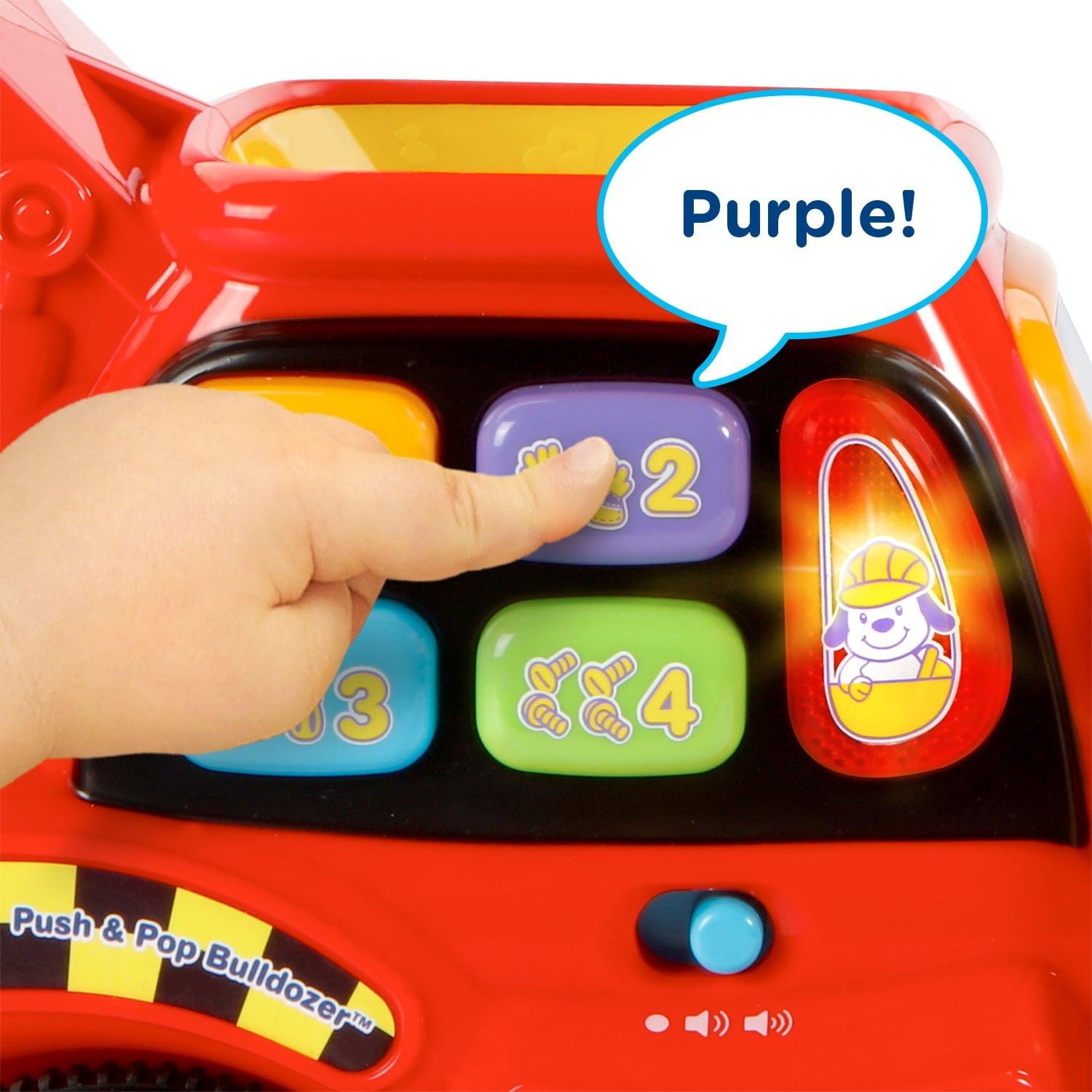 image:imageVTech PopaBalls Push and Pop Bulldozer YellowRed