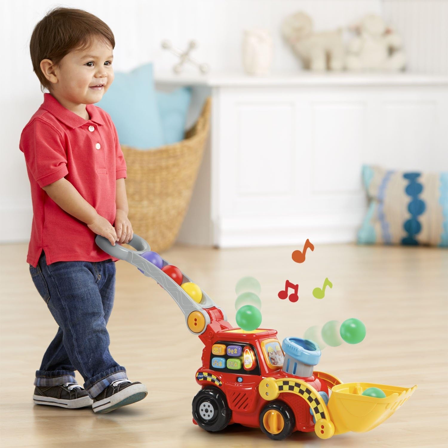 image:imageVTech PopaBalls Push and Pop Bulldozer YellowRed