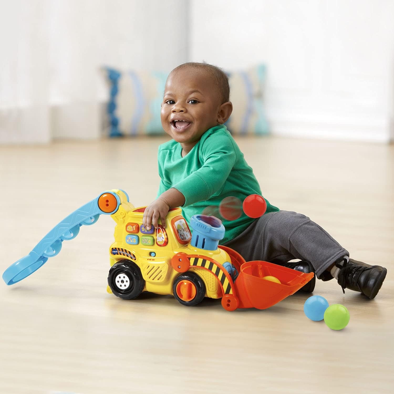 image:imageVTech PopaBalls Push and Pop Bulldozer YellowYellow
