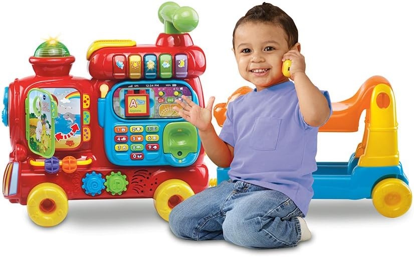 image:imageVTech SitToStand Ultimate Alphabet Train Frustration Free Packaging Red