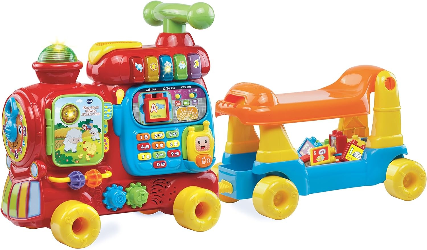 image:imageVTech SitToStand Ultimate Alphabet Train Frustration Free Packaging Red
