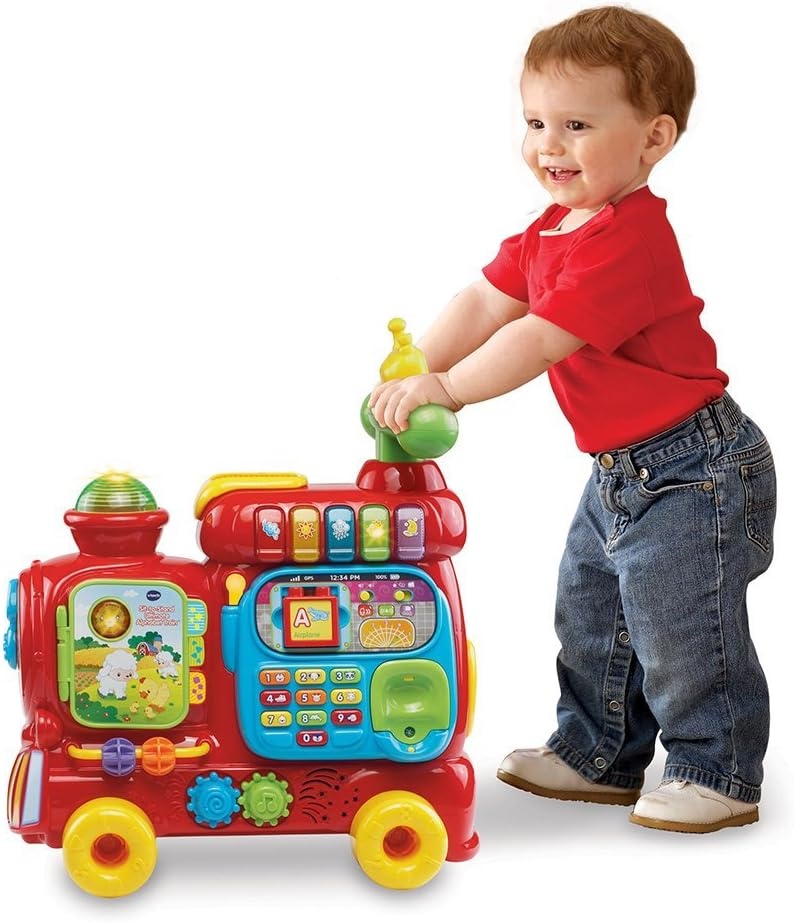 image:imageVTech SitToStand Ultimate Alphabet Train Frustration Free Packaging Red