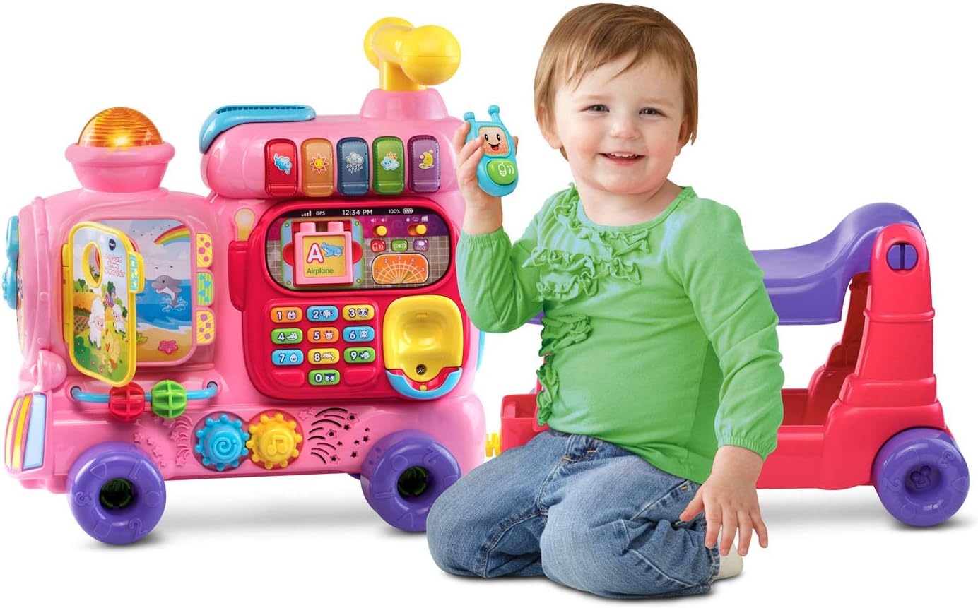 image:imageVTech SittoStand Ultimate Alphabet Train BluePink