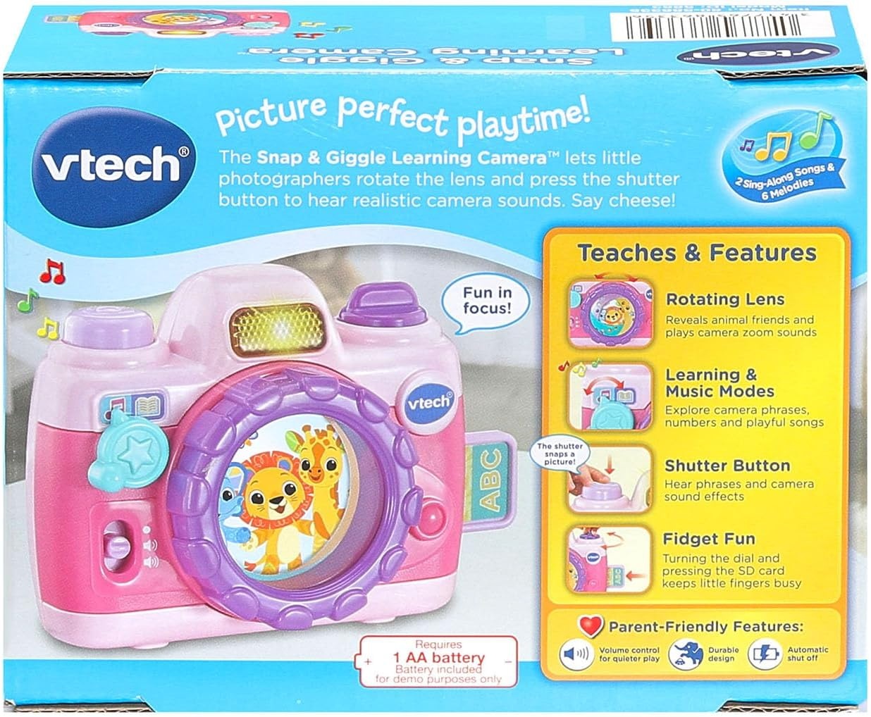 image:imageVTech Snap and Giggle Learning Toy Camera with Realistic Sounds PinkPink