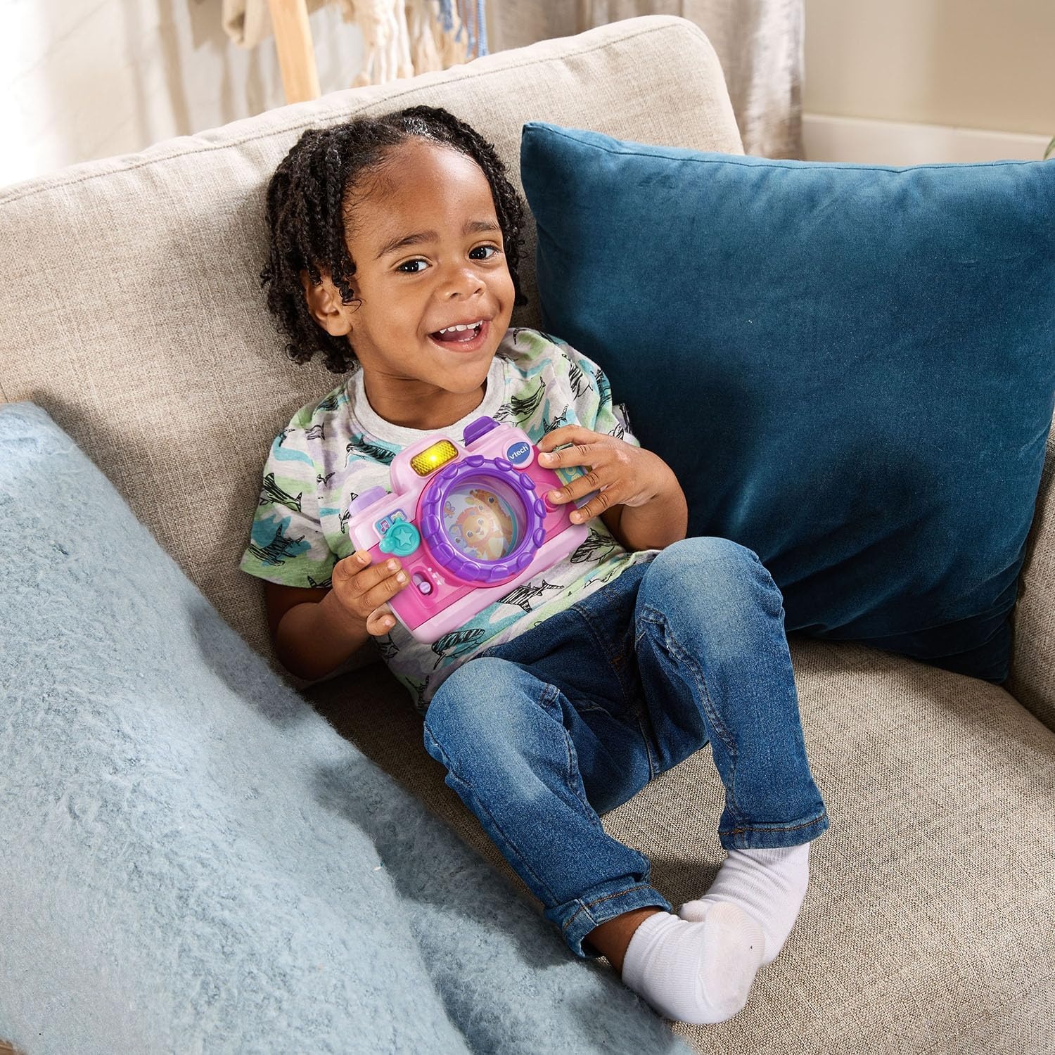 image:imageVTech Snap and Giggle Learning Toy Camera with Realistic Sounds PinkPink