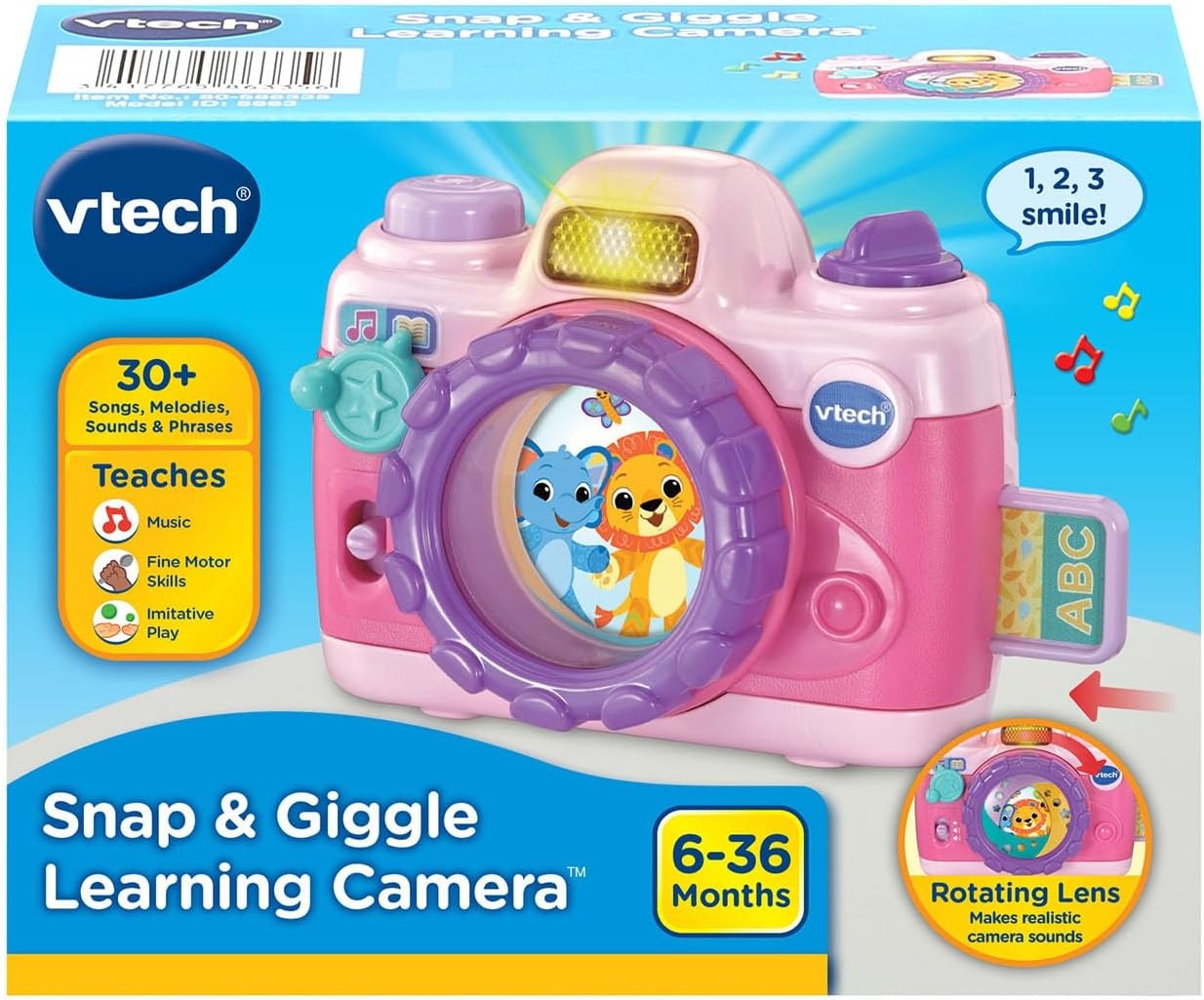 image:imageVTech Snap and Giggle Learning Toy Camera with Realistic Sounds PinkPink