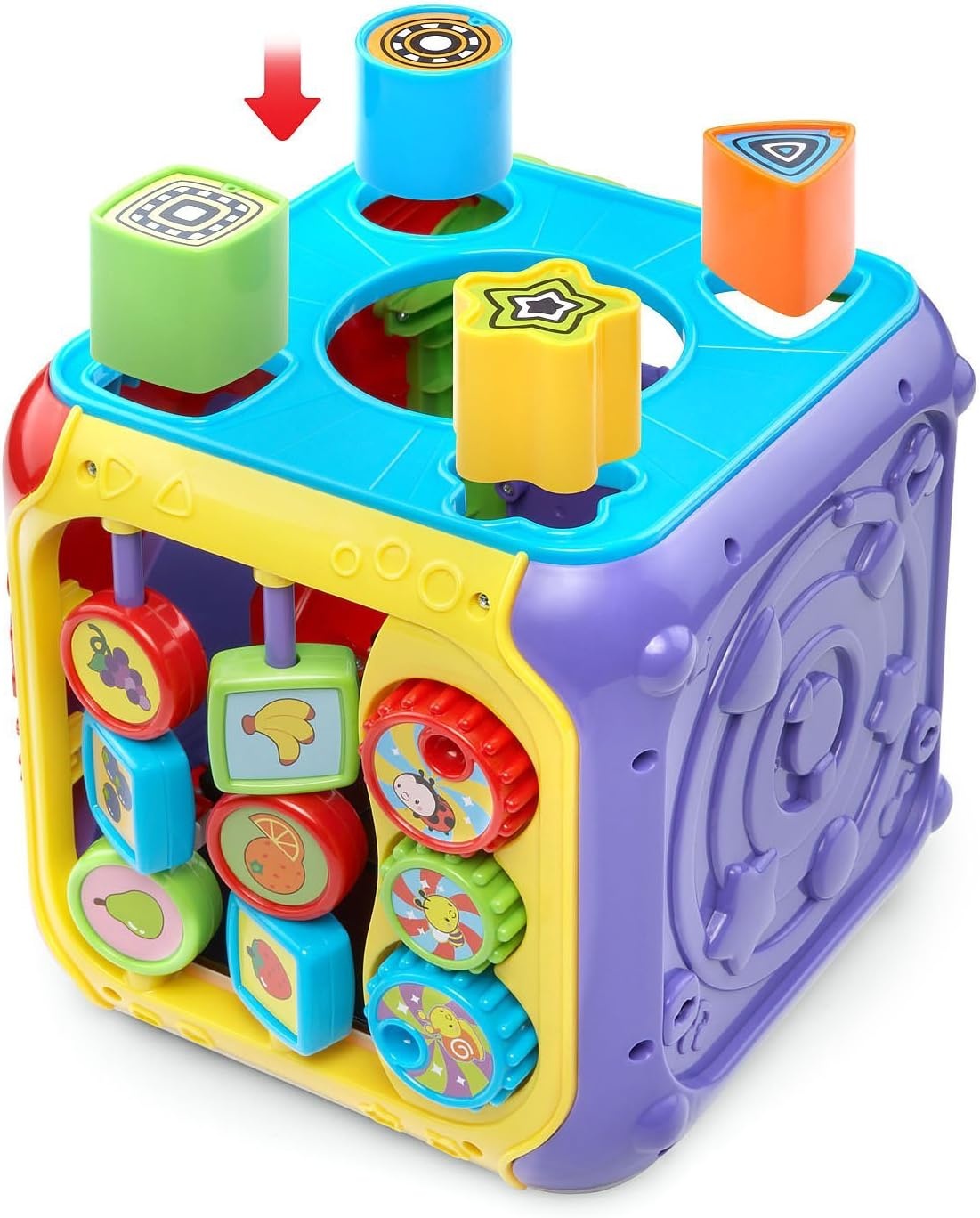 image:imageVTech Sort and Discover Activity Cube Frustration Free Packaging RedRed