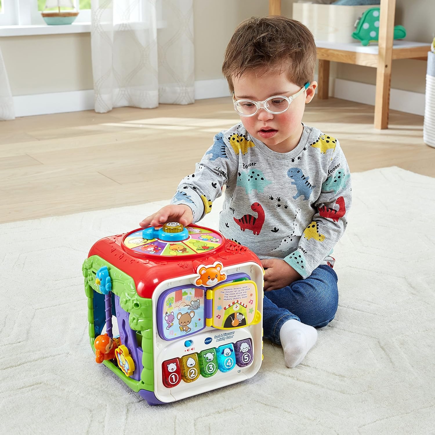 image:imageVTech Sort and Discover Activity Cube Frustration Free Packaging RedRed