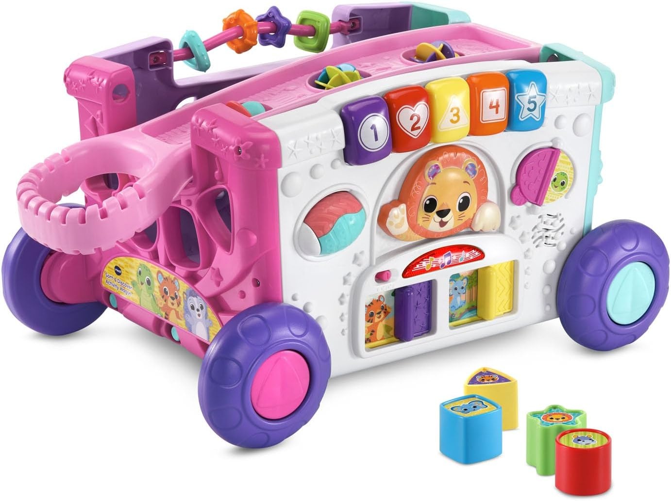image:imageVTech Sort and Discover Activity Wagon for Toddlers PinkPink