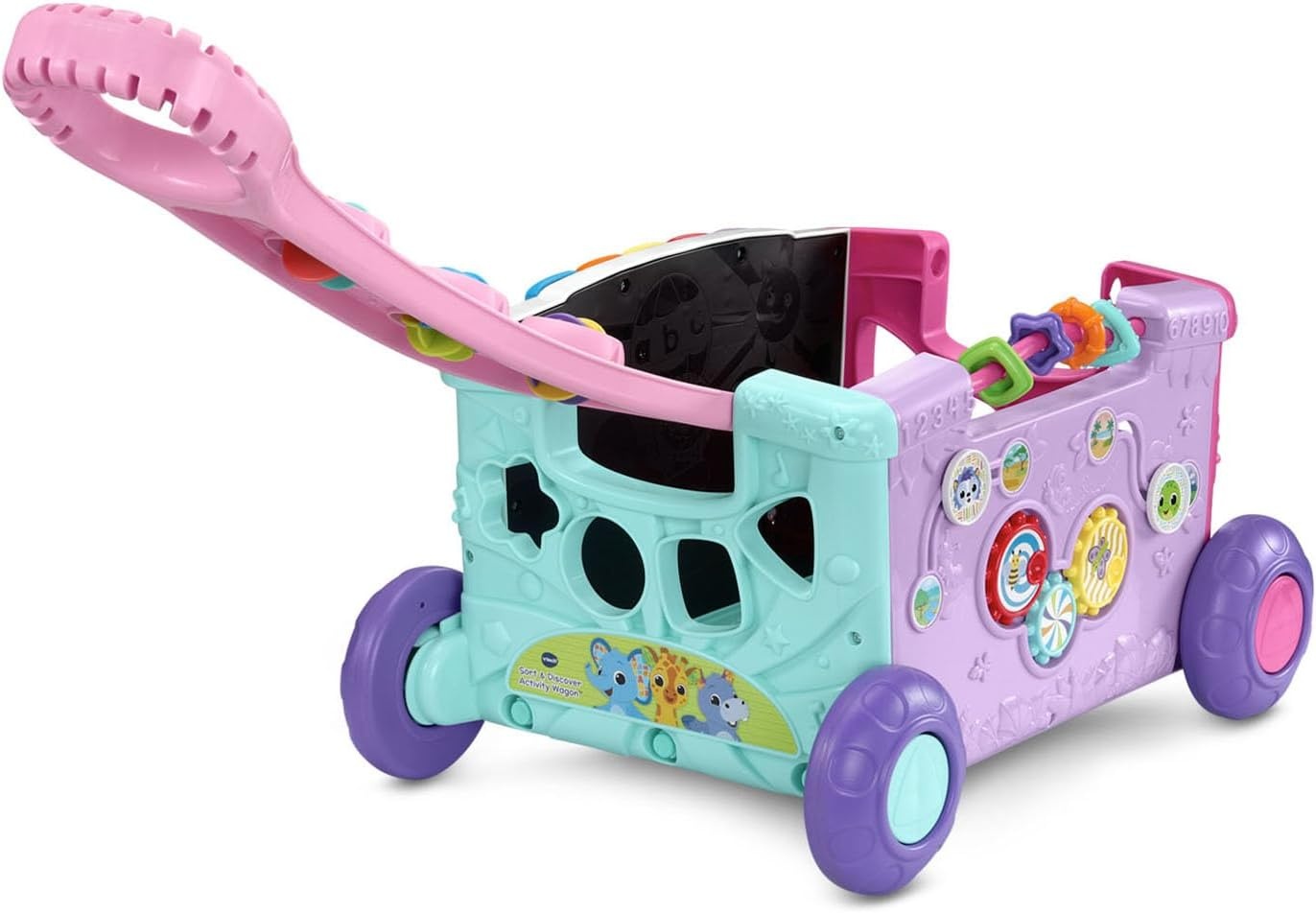 image:imageVTech Sort and Discover Activity Wagon for Toddlers PinkPink