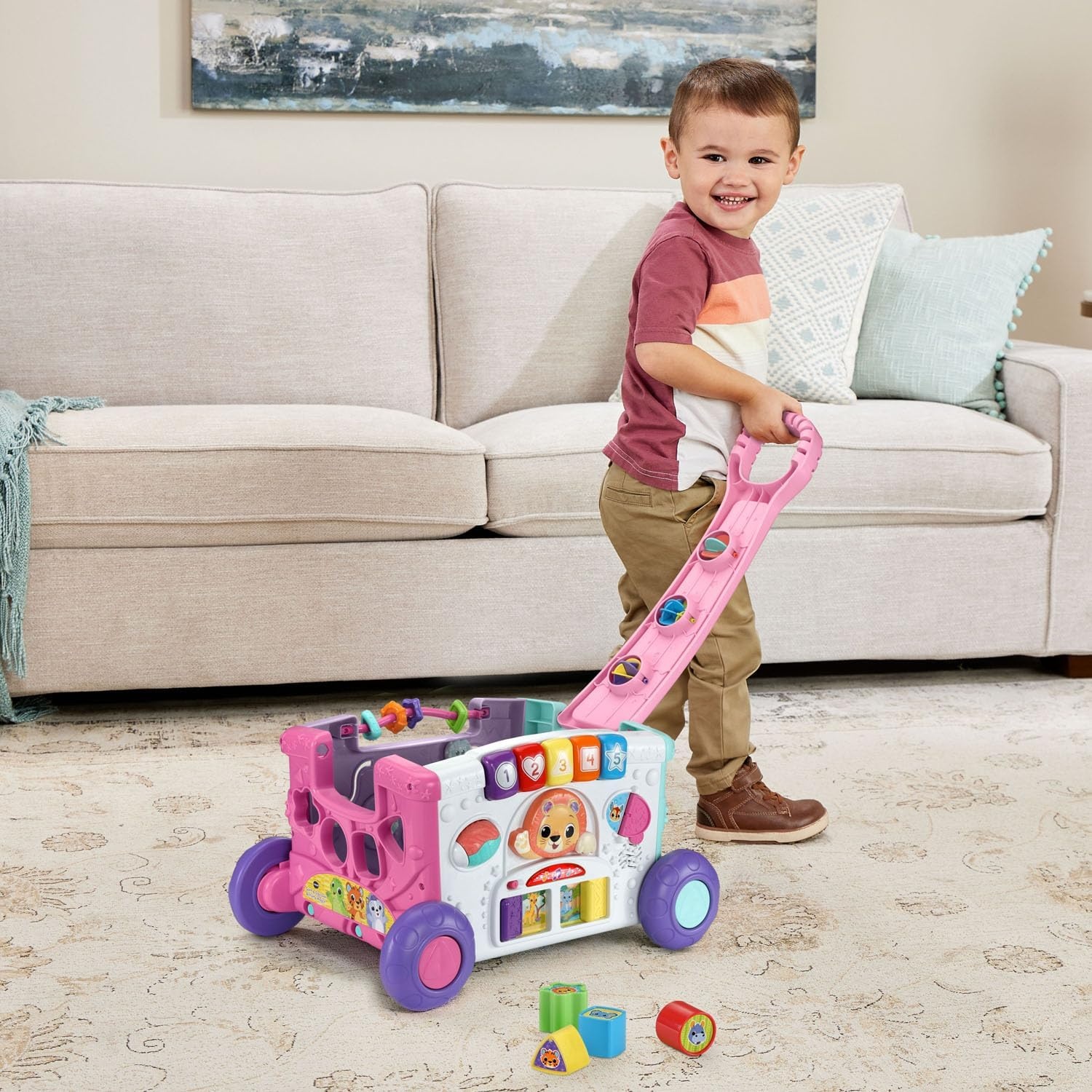 image:imageVTech Sort and Discover Activity Wagon for Toddlers PinkPink