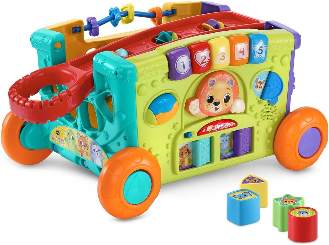 image:imageVTech Sort and Discover Activity Wagon for Toddlers PinkRed