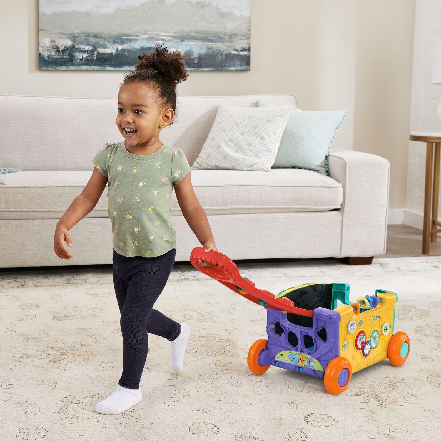 image:imageVTech Sort and Discover Activity Wagon for Toddlers PinkRed