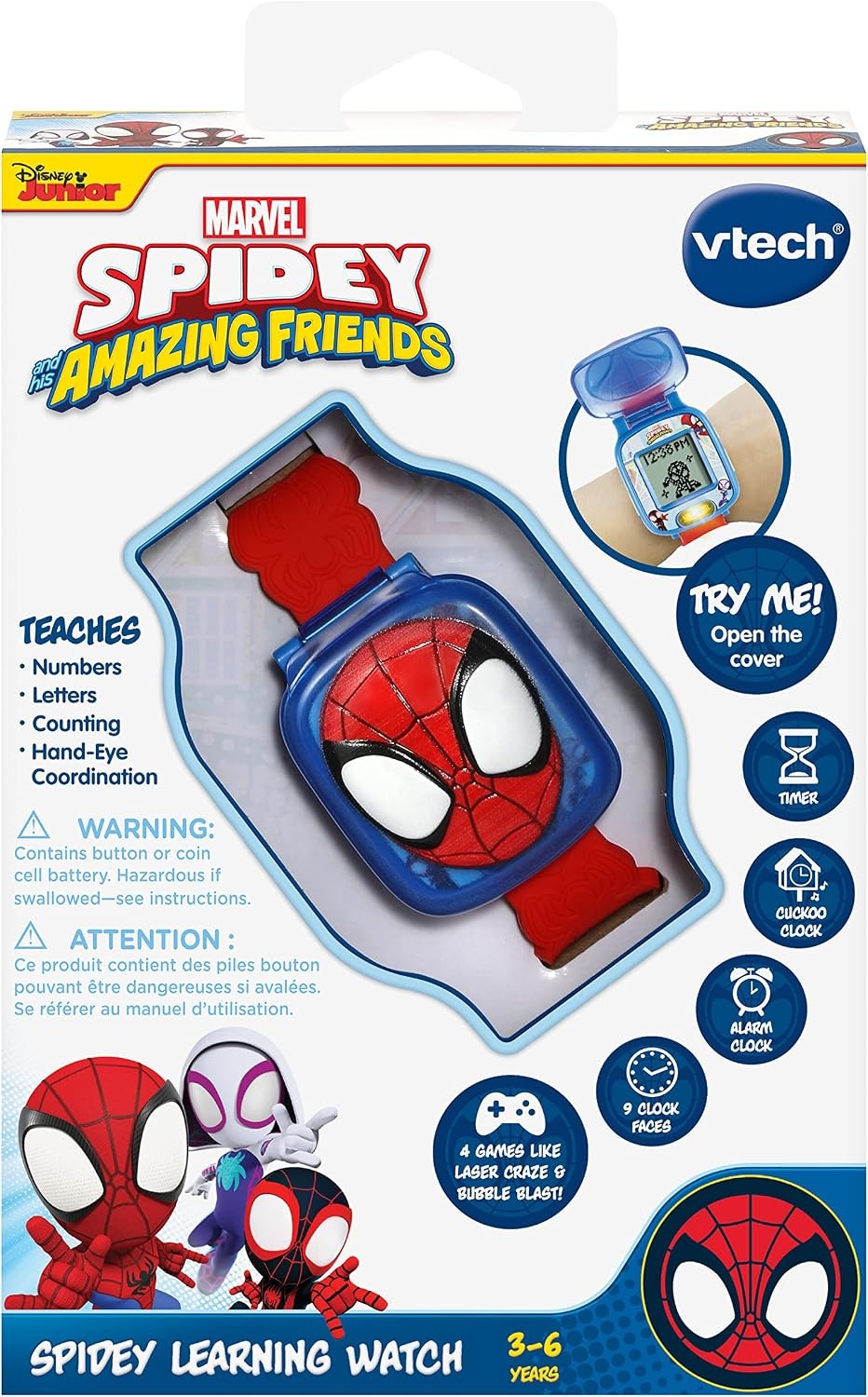 image:imageVTech Spidey and His Amazing Friends Spidey Learning Watch