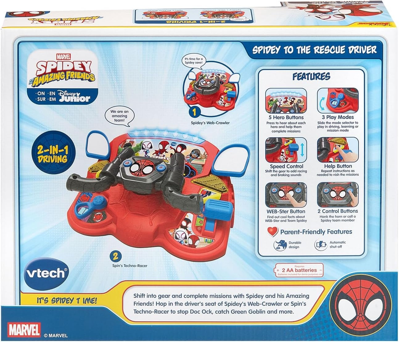 image:imageVTech Spidey and His Amazing Friends Spidey to the Rescue Driver