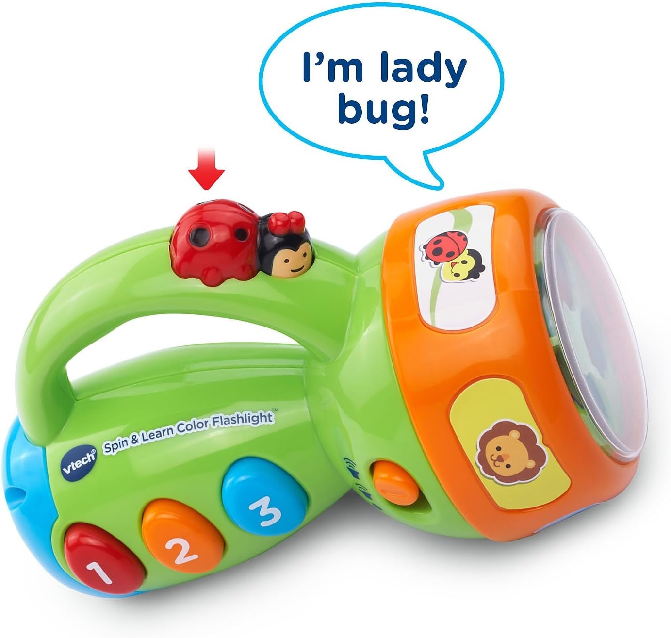 image:imageVTech Spin and Learn Color Flashlight PinkLime Green