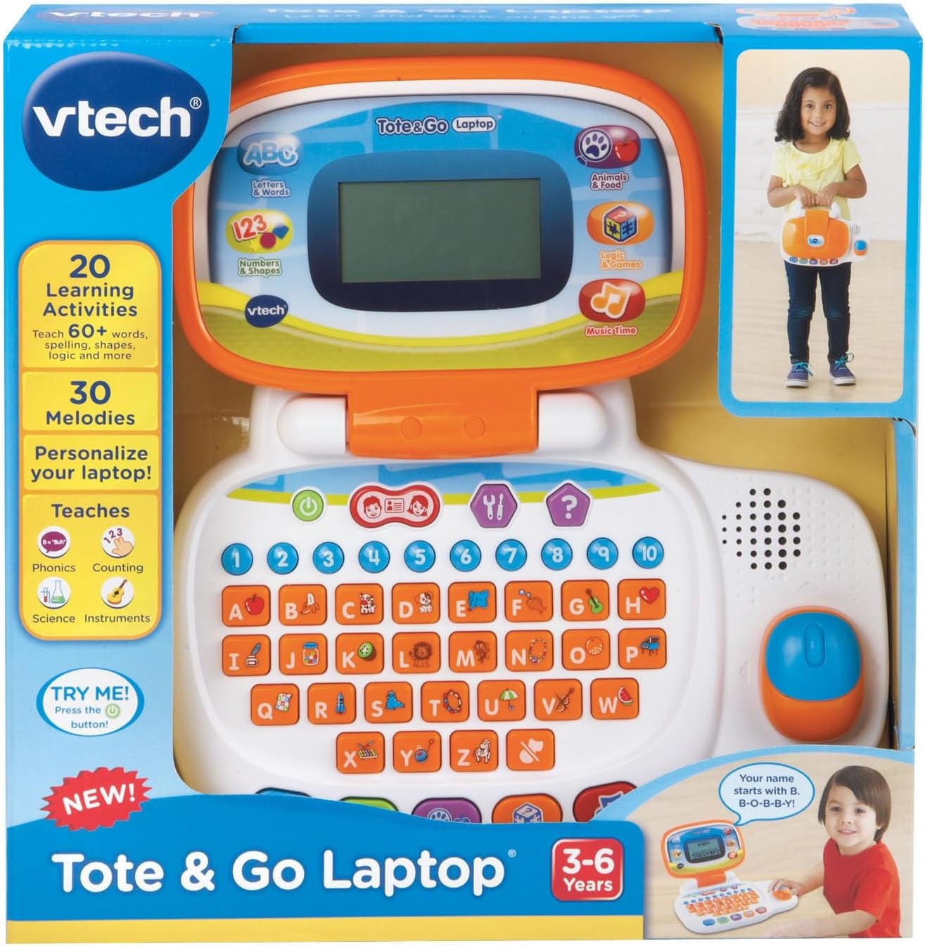 image:imageVTech Tote and Go Laptop PinkOrange