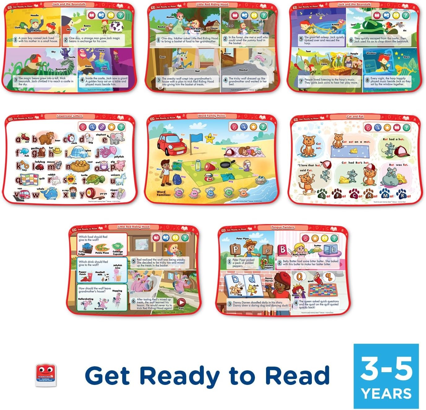image:imageVTech Touch and Learn Activity Desk 4in1 Kindergarten Expansion Pack Bundle for Age 35Expansion Pack