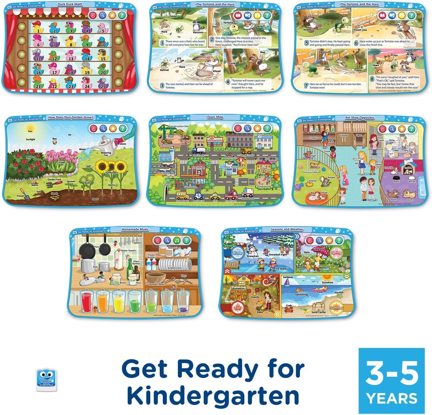 image:imageVTech Touch and Learn Activity Desk 4in1 Kindergarten Expansion Pack Bundle for Age 35Expansion Pack
