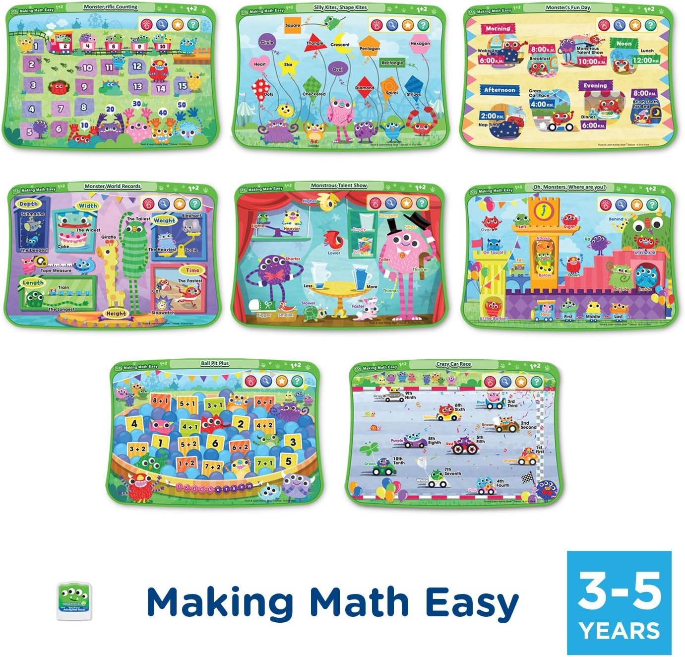 image:imageVTech Touch and Learn Activity Desk 4in1 Kindergarten Expansion Pack Bundle for Age 35Expansion Pack