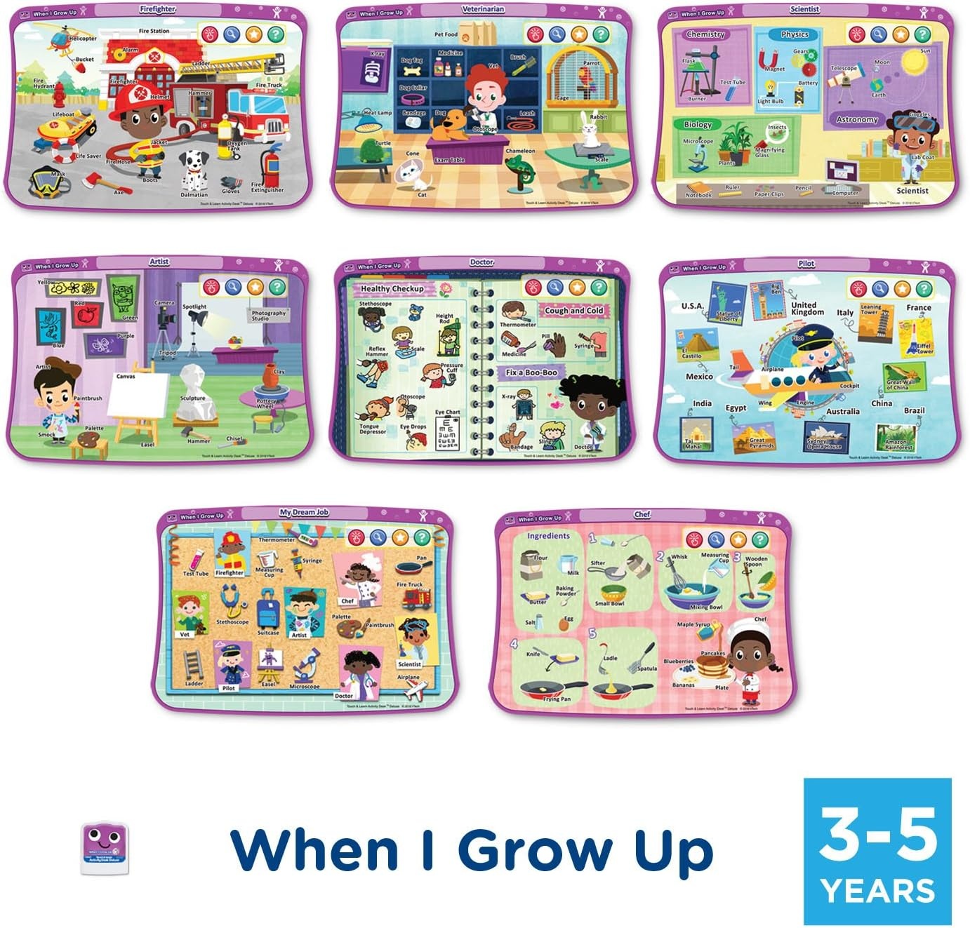 image:imageVTech Touch and Learn Activity Desk 4in1 Kindergarten Expansion Pack Bundle for Age 35Expansion Pack