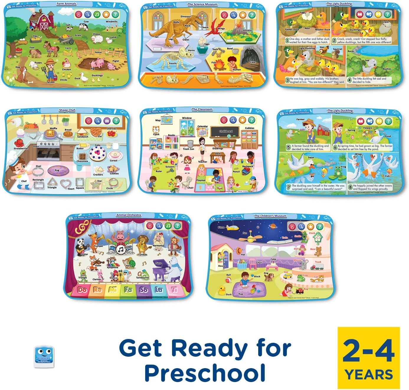 image:imageVTech Touch and Learn Activity Desk Deluxe Expansion Pack for PreKVtech Activity Desk