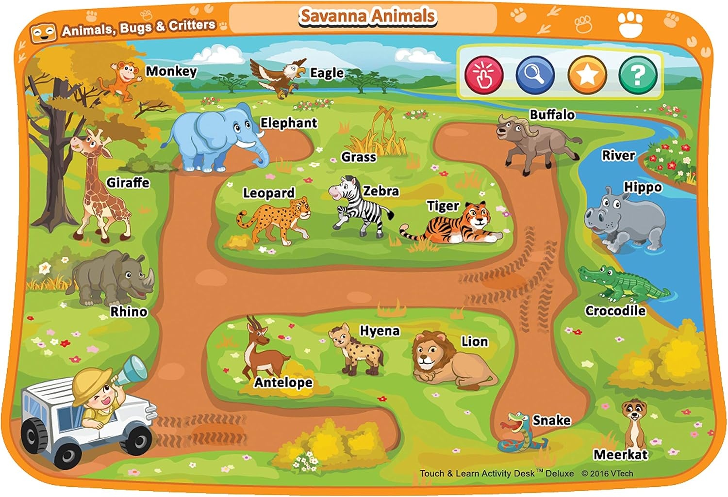 image:imageVTech Touch and Learn Activity Desk Deluxe Expansion Pack for PreschoolersAnimals Bugs and Critters