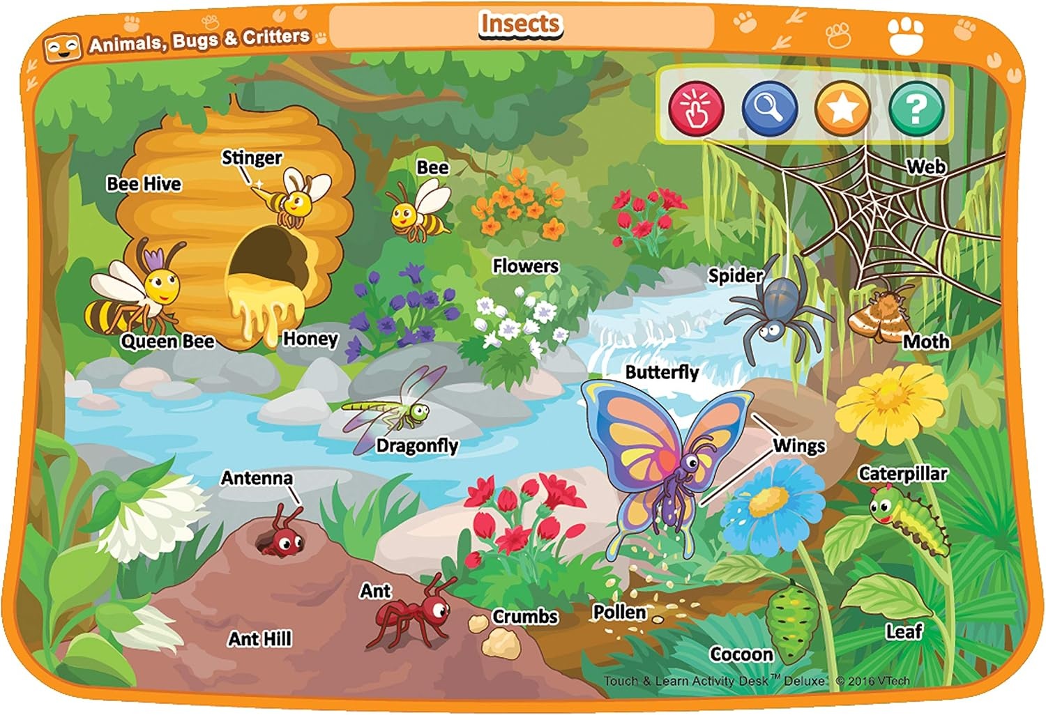 image:imageVTech Touch and Learn Activity Desk Deluxe Expansion Pack for PreschoolersAnimals Bugs and Critters
