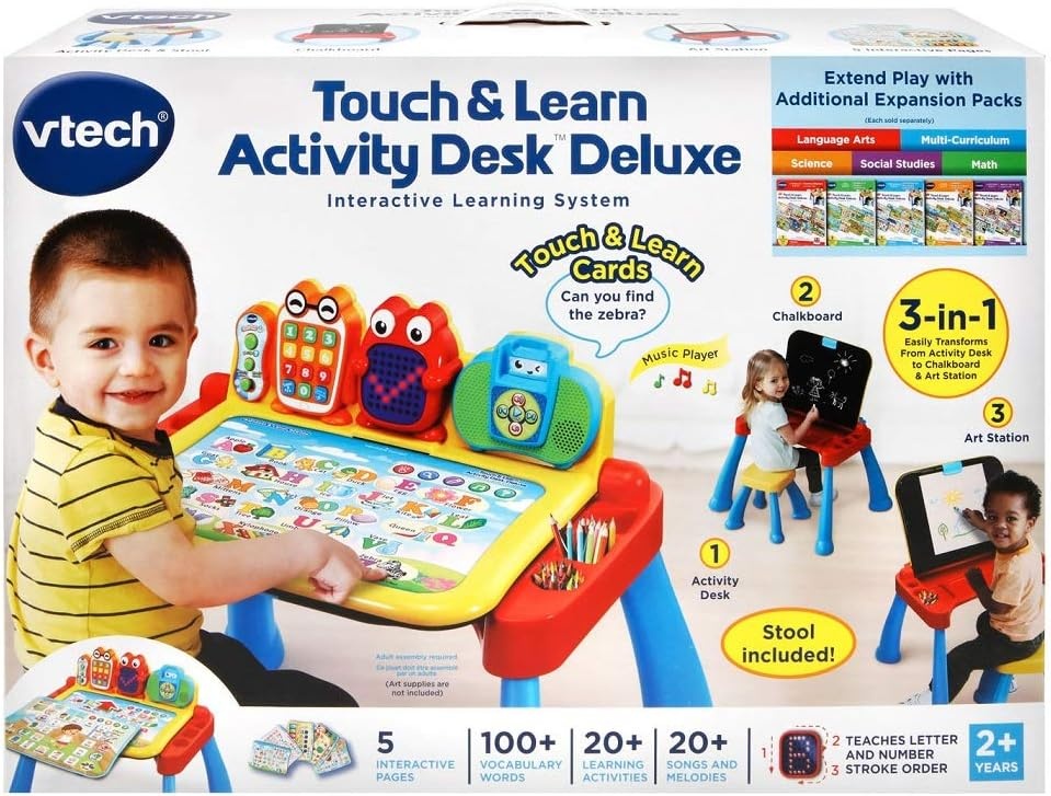 image:imageVTech Touch and Learn Activity Desk Deluxe PinkMulticolor