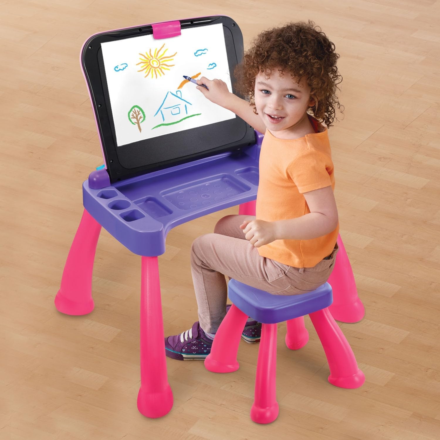 image:imageVTech Touch and Learn Activity Desk Deluxe PinkPink