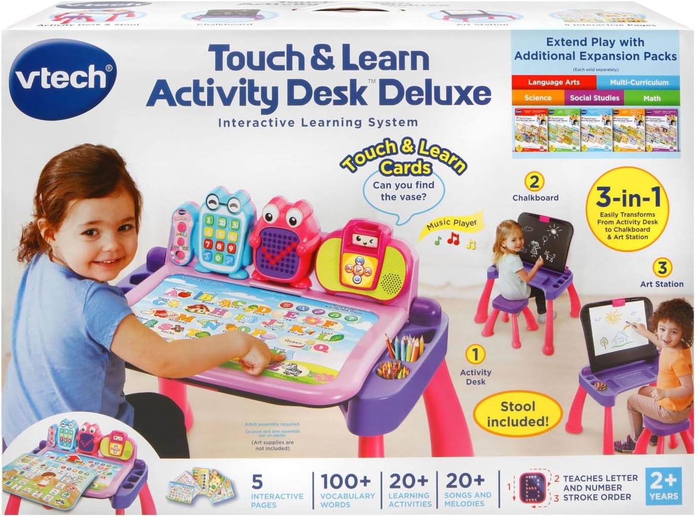 image:imageVTech Touch and Learn Activity Desk Deluxe PinkPink